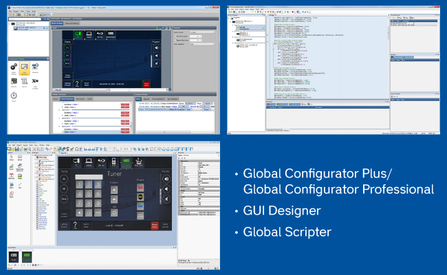 Extron TLP Pro, веб-интерфейс системы управления