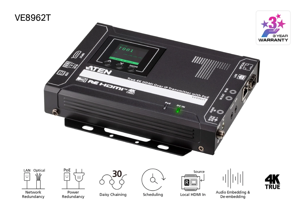 Приёмник и передатчик ATEN VE8962: передовая система AV-over-IP уже в продаже, фото-9