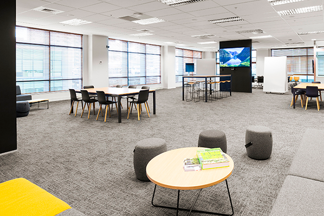 Потолочный микрофонный массив Shure точно захватывает речь в офисе открытой планировке