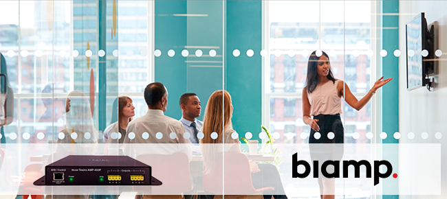 Четырехканальный усилитель Biamp AMP-450P для переговорных комнат
