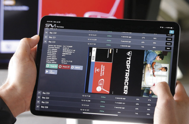LG, TopGolf, система управления