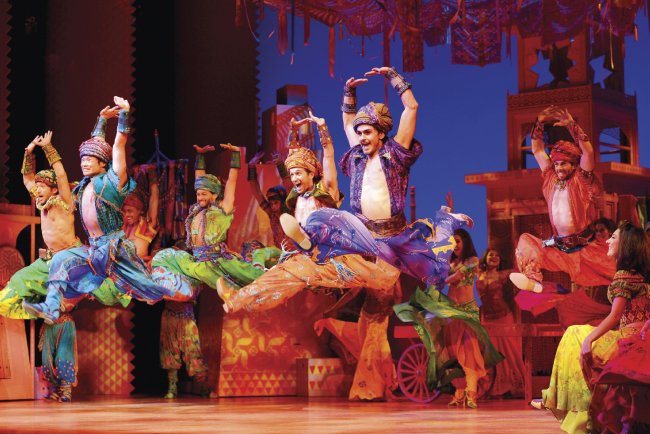 TiMax2 SoundHub - Мюзикл «Аладдин», Broadway, NYC.