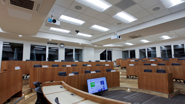 Микрофонами SHURE MXA910 были оборудованы классы престижной Бизнес-школы INCAE, США. 