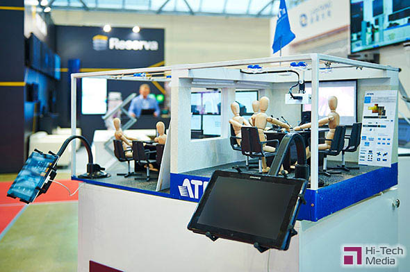 Модель помещения, оснащенного коммутационными системами Aten