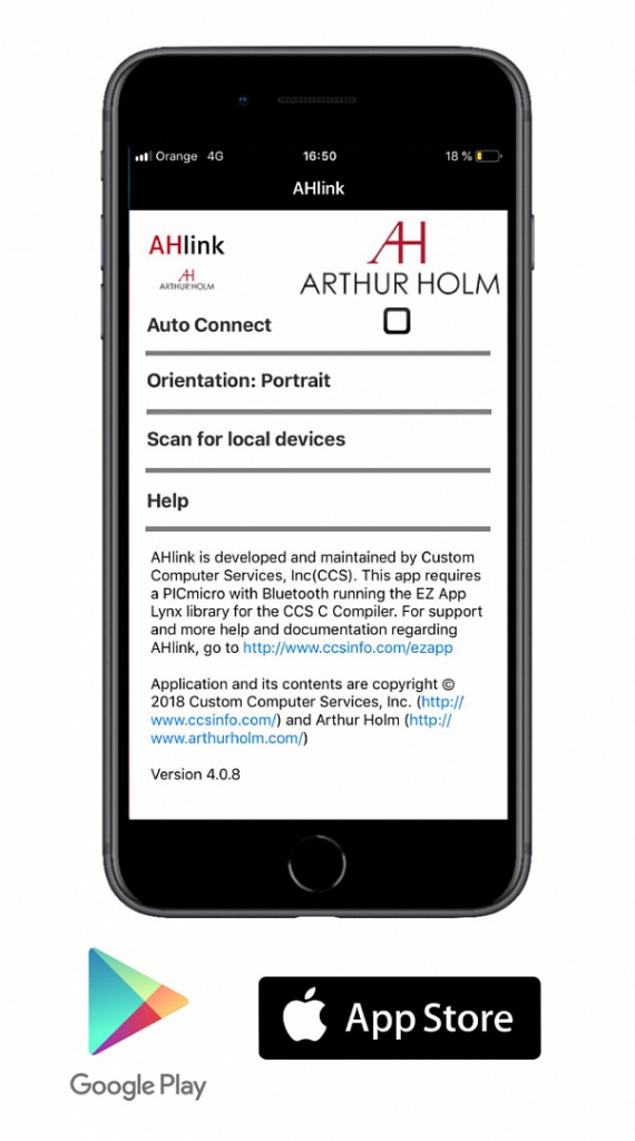 Новое мобильное приложение AHlink от компании Arthur Holm 