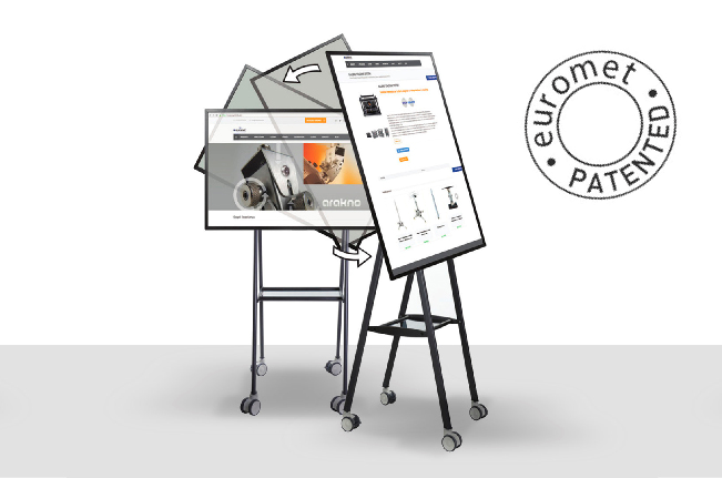 Новые мобильные стойки TURN от Euromet с поворотом 90 градусов