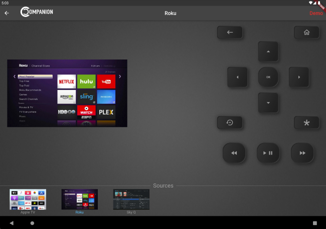 Приложение Companion Control идеально для различных проектов с NHD | для Roku