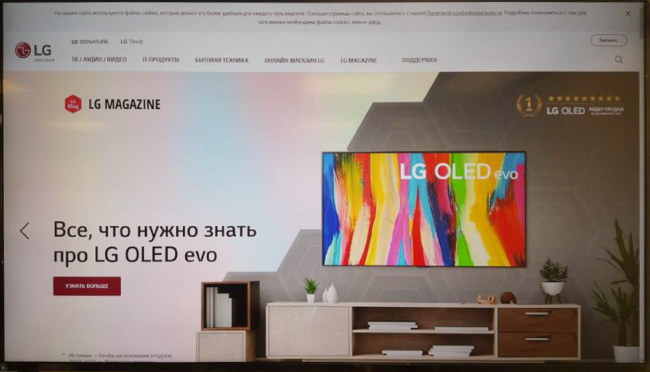 профессиональный дисплей автоматически переходит к демонстрации web страницы часть 3