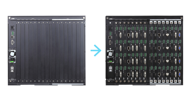 ATEN VM3250, вид задней панели