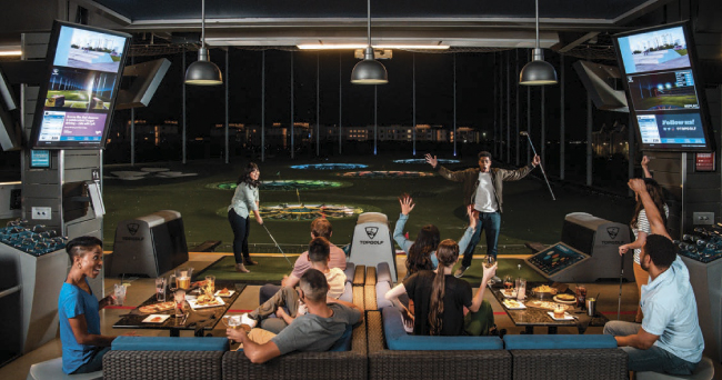 LG, TopGolf, спортивные игры