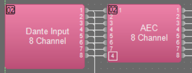 Входной блок Dante и восьмиканальный блок AEC