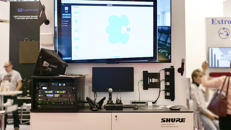 Новейшая радиосистема Shure Axient Digital была размещена в демозоне для тест-драйва и подробного ознакомления, равно как и уже зарекомендовавшие себя решения Shure серии ULXD, PSM1000, Microflex Wireless и Microflex Advance