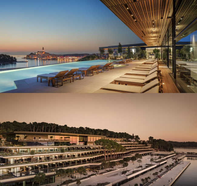 Элегантный пятизвёздочный отель Grand Park Hotel Rovinj расположен на живописном берегу адриатического побережья в северо-западной части Хорватии. 