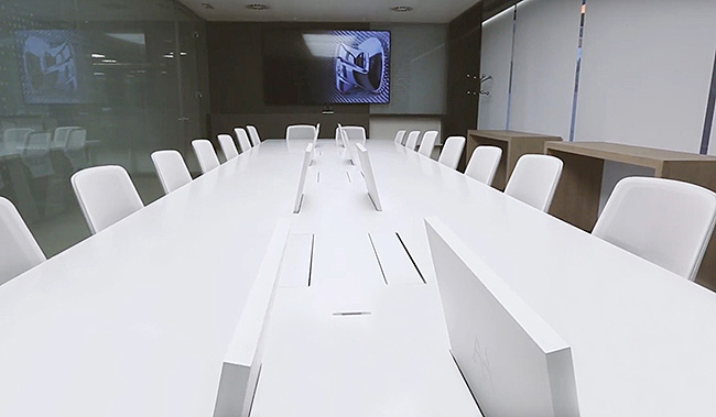 Серия выдвижных мониторов DB2 практически не меняет дизайн мебели