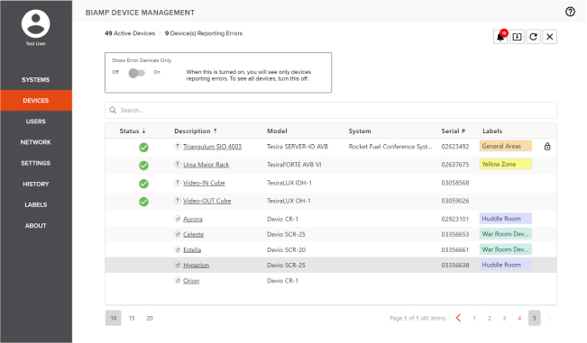 Новая версия ПО Biamp SageVue ™ 2.0 имеет улучшенный настраиваемый пользовательский интерфейс 