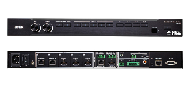 Новый 4K бесшовный матричный презентационный коммутатор с функцией управления от ATEN