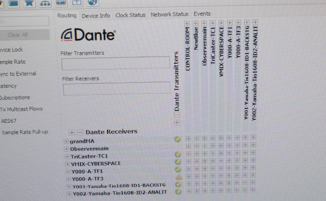 Dante очень гибкая система, в которой для передачи звука используются не только физические устройства, упомянутые выше, но и программные средства Dante Virtual SoundCard (DVS) и Dante Via. 