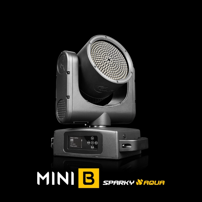 Новинки CLAYPAKY на выставке LDI 2024 | MINI-B SPARKY AQUA 