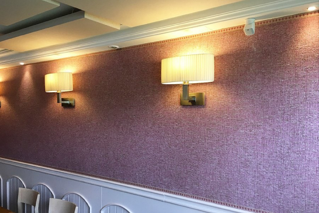 Музыкальная система Yamaha в испанском ресторане San Matias. Аудиосистема VXS1MLW