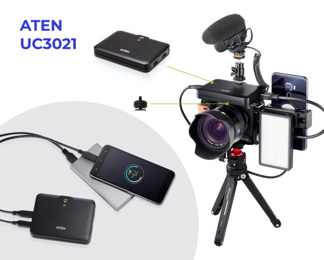 ATEN UC3021, возможности крепления