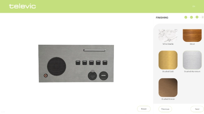 Создание персональных панелей Televic Confidea F с 3D-конфигуратором, фото-1
