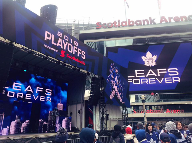 Renkus-Heinz, Scotiabank Arena, день игры