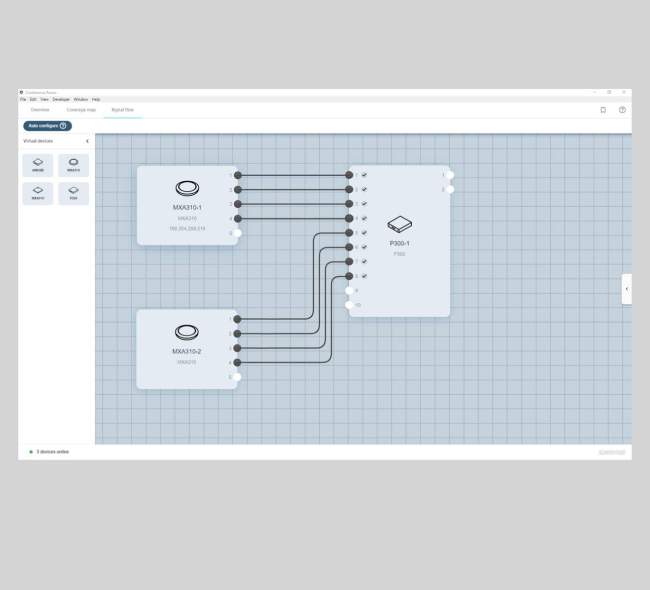 Shure Designer 4.1. Интерфейс ПО Shure Designer 4.1. Интерфейс ПО