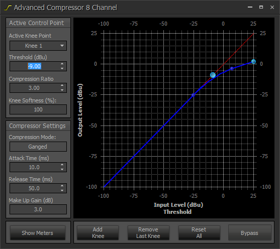 Настройка блока компрессора Advanced Compressor