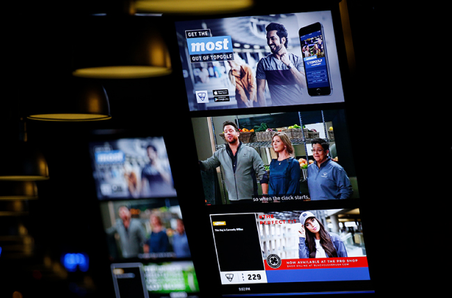 LG, TopGolf, реализация триптиха