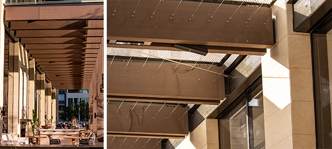 Четыре громкоговорителя Python KP52 были установлены на высоте 6 м над террасой отеля