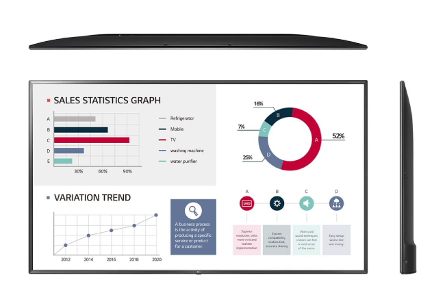 LG Business Solutions представила новую серию цифровых дисплеев 4K UHD, снижающую ценовой барьер для устройств отображения 4K UHD в магазинах, ресторанах, больницах, школах, отелях, стадионах и офисах. 